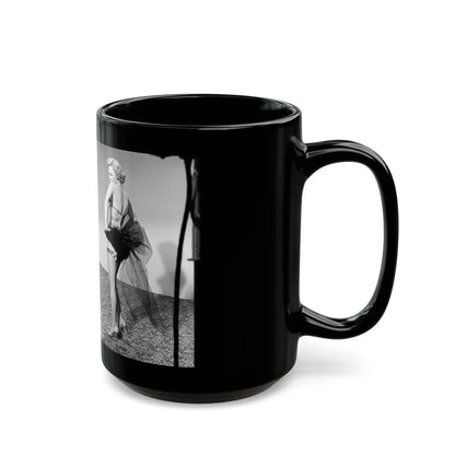 Sheree North #248 (Vintage Female Icon) Black Coffee Mug-Go Mug Yourself