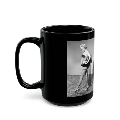 Sheree North #248 (Vintage Female Icon) Black Coffee Mug-Go Mug Yourself