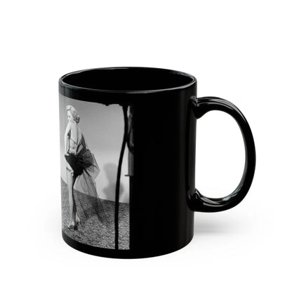 Sheree North #248 (Vintage Female Icon) Black Coffee Mug-Go Mug Yourself
