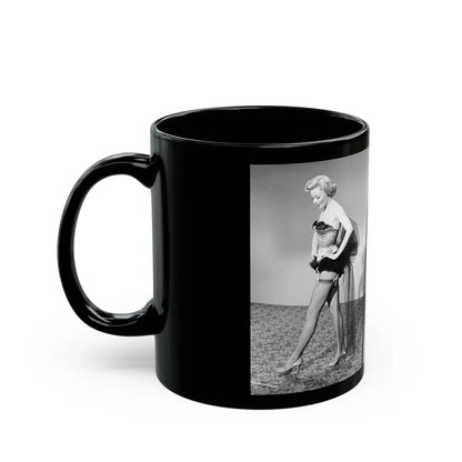 Sheree North #248 (Vintage Female Icon) Black Coffee Mug-Go Mug Yourself
