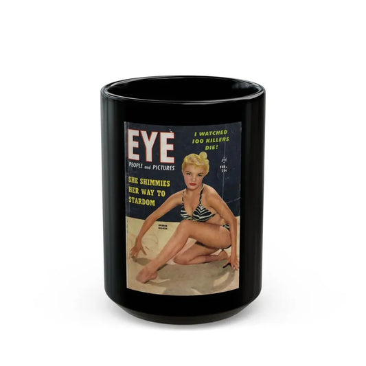 Sheree North #25 - Mag. Cover1 (Vintage Female Icon) Black Coffee Mug 15oz - Go Mug Yourself