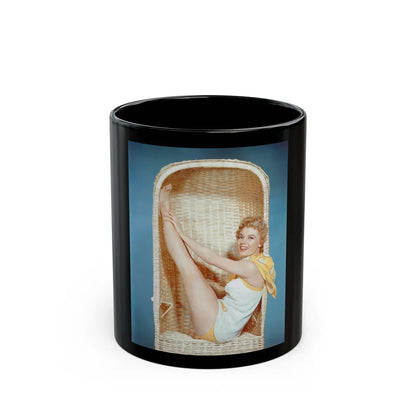 Sheree North #251 (Vintage Female Icon) Black Coffee Mug-11oz-Go Mug Yourself