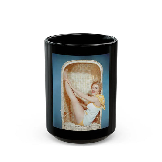 Sheree North #251 (Vintage Female Icon) Black Coffee Mug-15oz-Go Mug Yourself
