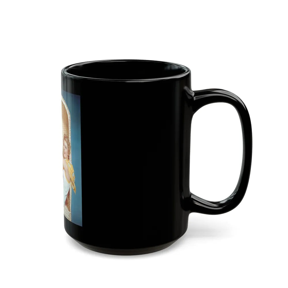 Sheree North #251 (Vintage Female Icon) Black Coffee Mug-Go Mug Yourself