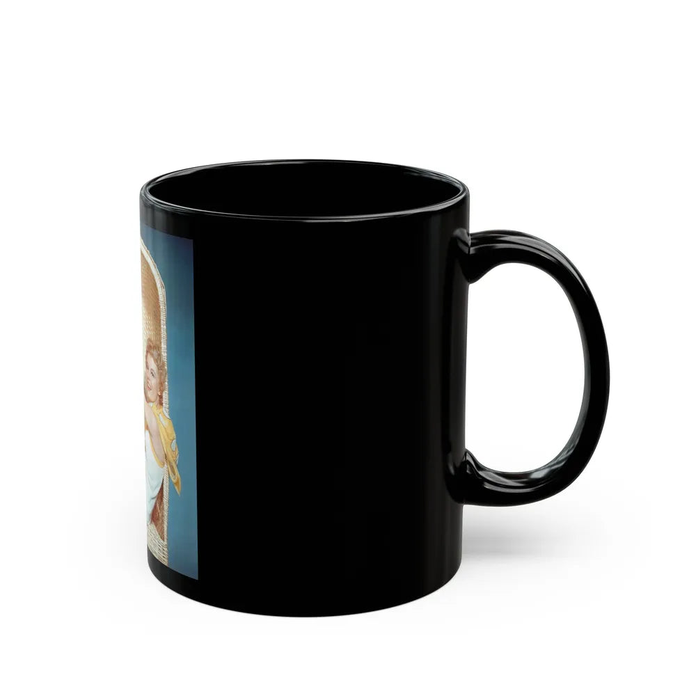 Sheree North #251 (Vintage Female Icon) Black Coffee Mug-Go Mug Yourself