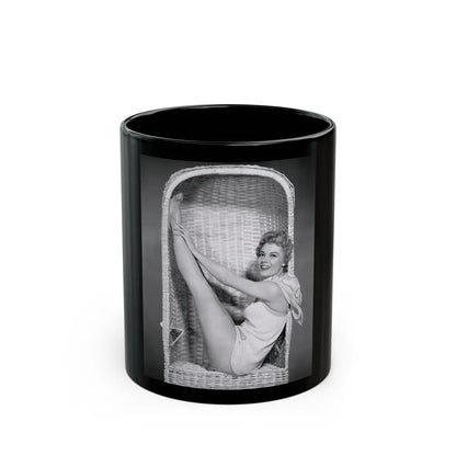 Sheree North #2511 (Vintage Female Icon) Black Coffee Mug-11oz-Go Mug Yourself