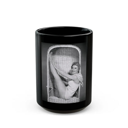 Sheree North #2511 (Vintage Female Icon) Black Coffee Mug-15oz-Go Mug Yourself