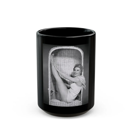 Sheree North #2511 (Vintage Female Icon) Black Coffee Mug-15oz-Go Mug Yourself