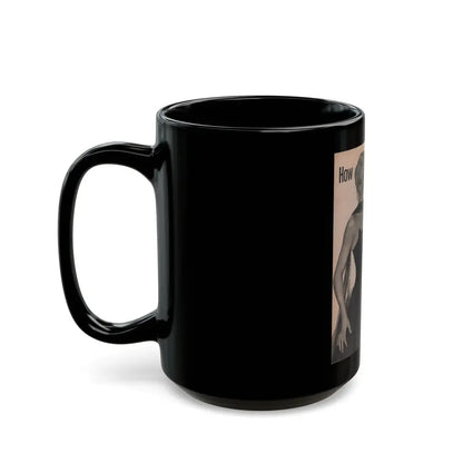 Sheree North #258 - Earl Wilson's Showgirls Mag. '56 -  2 B&W Photos (Vintage Female Icon) Black Coffee Mug - Go Mug Yourself