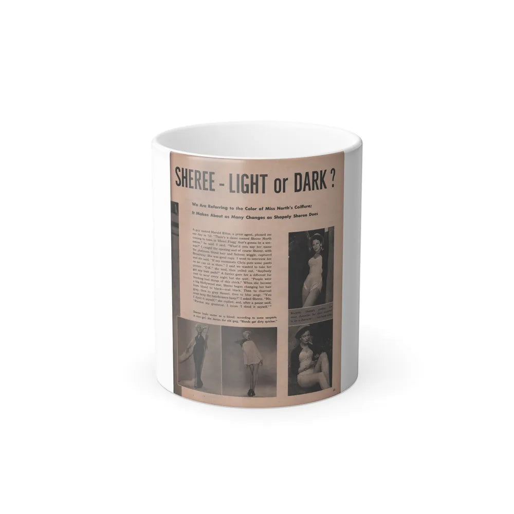 Sheree North #259 - Earl Wilson's Showgirls Mag. '56 (Vintage Female Icons) Color Changing Mug 11oz-11oz-Go Mug Yourself