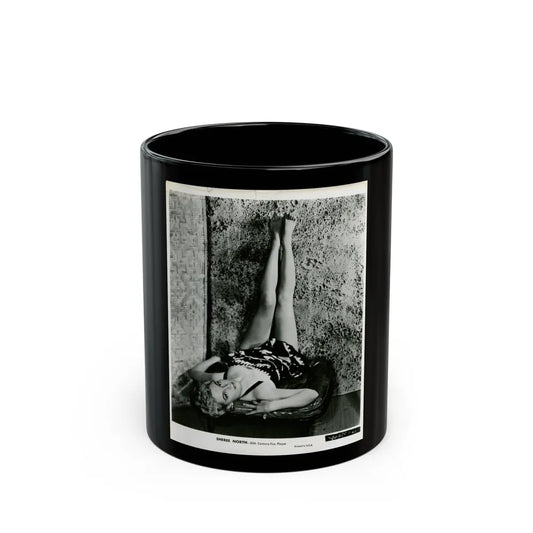 Sheree North #265 (Vintage Female Icon) Black Coffee Mug-11oz-Go Mug Yourself