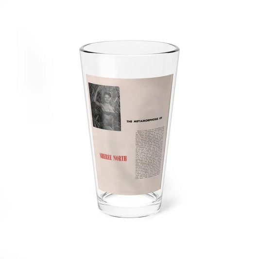 Sheree North #276 - Escapade Mag. Feb. '56 - 1 Small B&W Photo & Article (Vintage Female Icon) Pint Glass 16oz 16oz - Go Mug Yourself