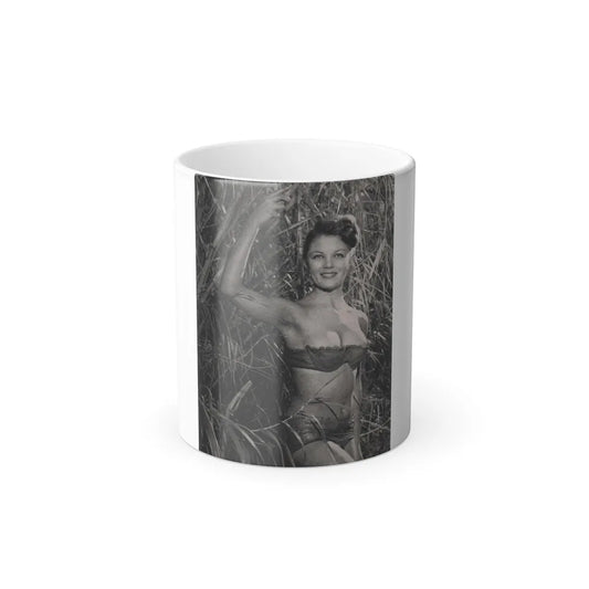 Sheree North #276 - Escapade Mag. Feb. '56 - 1 Small B&W Photo Cropped no & Article (Vintage Female Icons) Color Changing Mug 11oz-11oz-Go Mug Yourself
