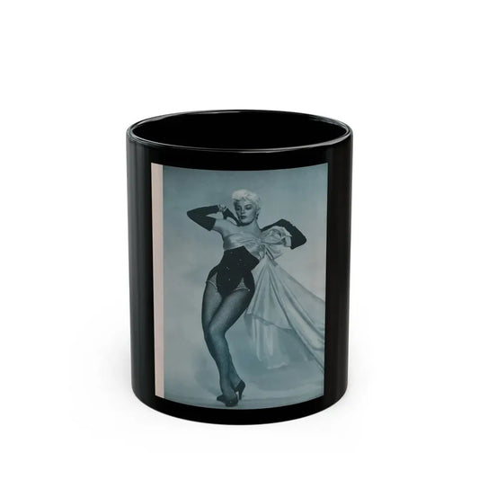 Sheree North #277 - Escapade Mag. Feb. '56 - 1 B&W Photo (Vintage Female Icon) Black Coffee Mug 11oz - Go Mug Yourself