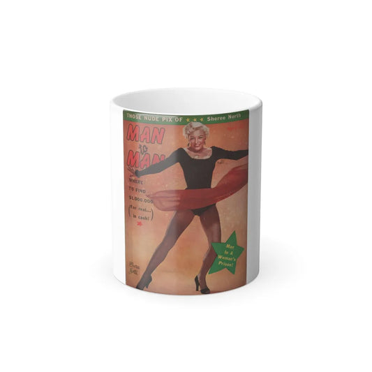 Sheree North #278 - Man To Man Mag. April '56 - Sheree on Cover in Color (Vintage Female Icons) Color Changing Mug 11oz-11oz-Go Mug Yourself