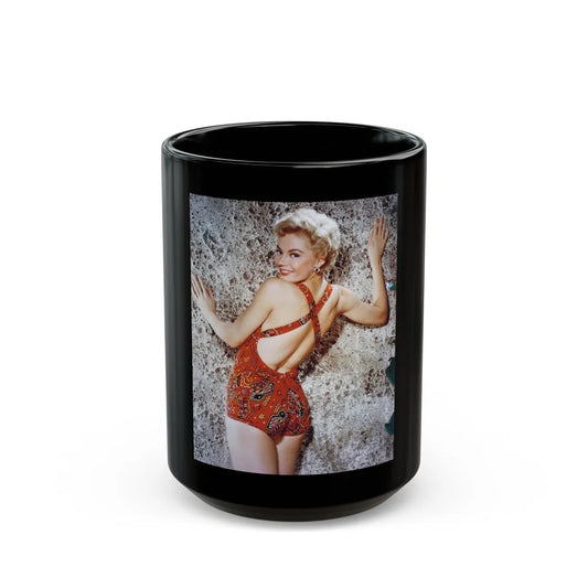 Sheree North #28 (Vintage Female Icon) Black Coffee Mug-15oz-Go Mug Yourself
