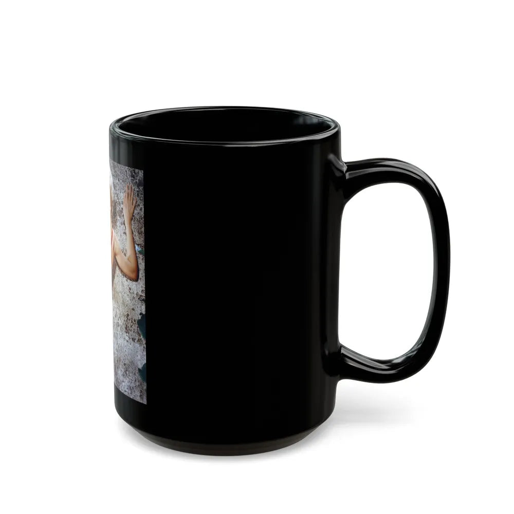 Sheree North #28 (Vintage Female Icon) Black Coffee Mug-Go Mug Yourself