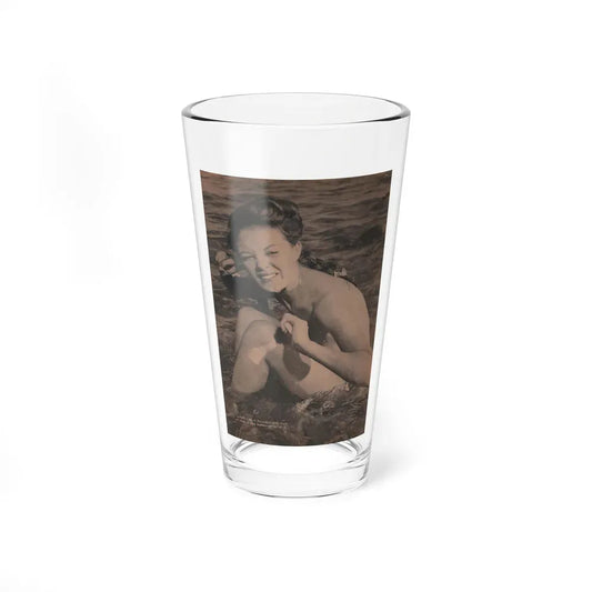 Sheree North #280 - Man To Man Mag. April '56 - 1 B&W Photo & Caption (Vintage Female Icon) Pint Glass 16oz 16oz - Go Mug Yourself
