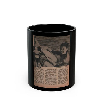 Sheree North #282 - Man To Man Mag. April '56 - 1 B&W Photo & Article (Vintage Female Icon) Black Coffee Mug 11oz - Go Mug Yourself