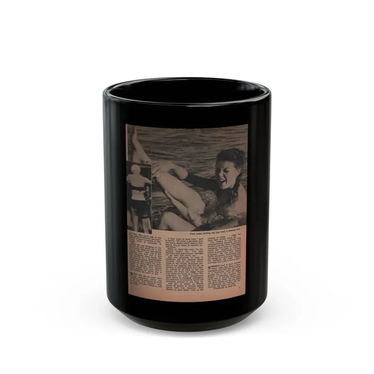 Sheree North #282 - Man To Man Mag. April '56 - 1 B&W Photo & Article (Vintage Female Icon) Black Coffee Mug 15oz - Go Mug Yourself