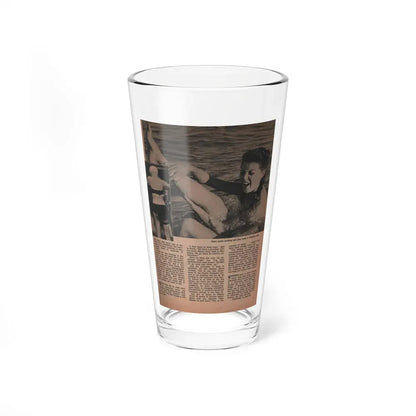 Sheree North #282 - Man To Man Mag. April '56 - 1 B&W Photo & Article (Vintage Female Icon) Pint Glass 16oz 16oz - Go Mug Yourself