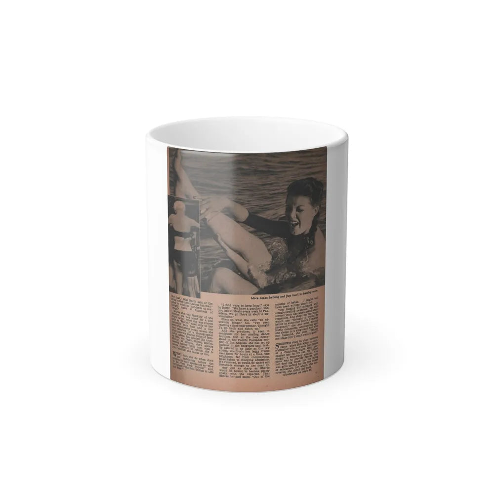 Sheree North #282 - Man To Man Mag. April '56 - 1 B&W Photo & Article (Vintage Female Icons) Color Changing Mug 11oz-11oz-Go Mug Yourself