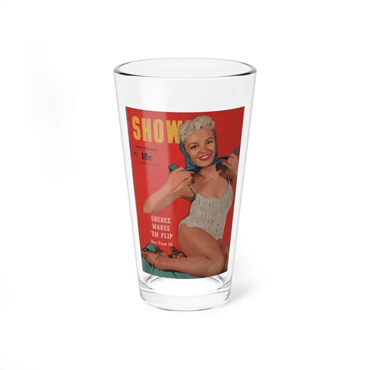 Sheree North #283 - Show Pocket Mag. Nov. '53 - Sheree on Front Cover in Color (Vintage Female Icon) Pint Glass 16oz 16oz - Go Mug Yourself