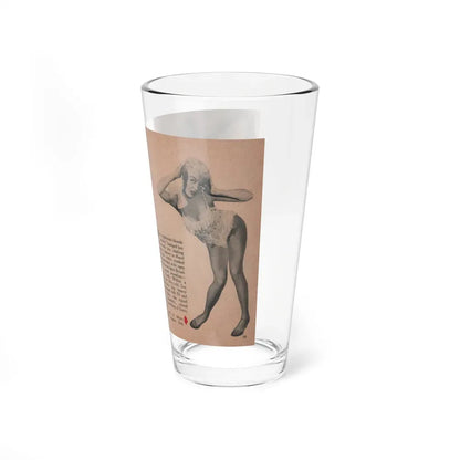 Sheree North #284 - Show Pocket Mag. Nov. '53 - 2 B&W Photos & Article (Vintage Female Icon) Pint Glass 16oz - Go Mug Yourself