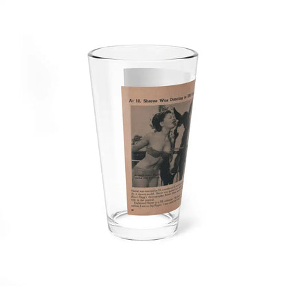 Sheree North #285 - Show Pocket Mag. Nov. '53 - 2 B&W Photos & Article Continued (Vintage Female Icon) Pint Glass 16oz - Go Mug Yourself