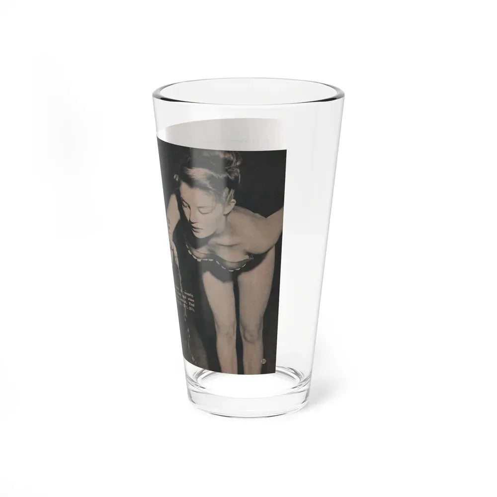 Sheree North #285 - Show Pocket Mag. Nov. '53 - 2 B&W Photos & Article Continued (Vintage Female Icon) Pint Glass 16oz - Go Mug Yourself