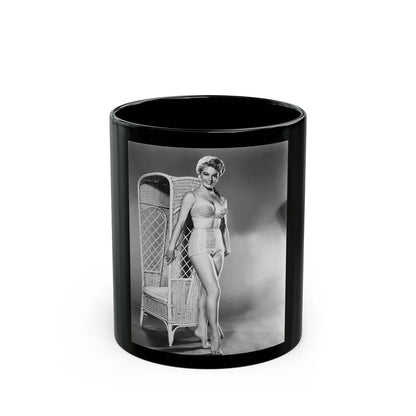 Sheree North #29 (Vintage Female Icon) Black Coffee Mug-11oz-Go Mug Yourself