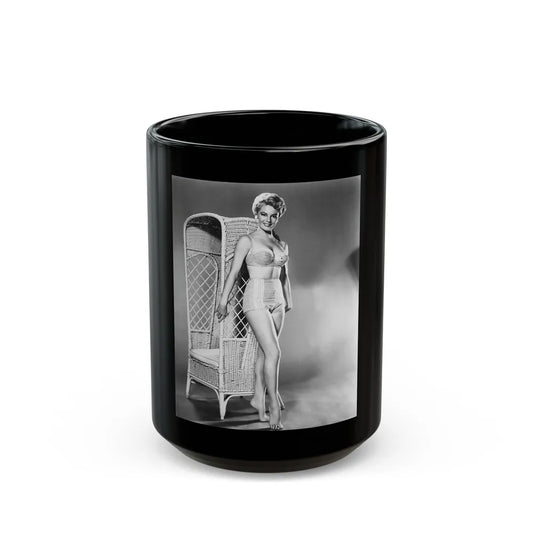 Sheree North #29 (Vintage Female Icon) Black Coffee Mug-15oz-Go Mug Yourself
