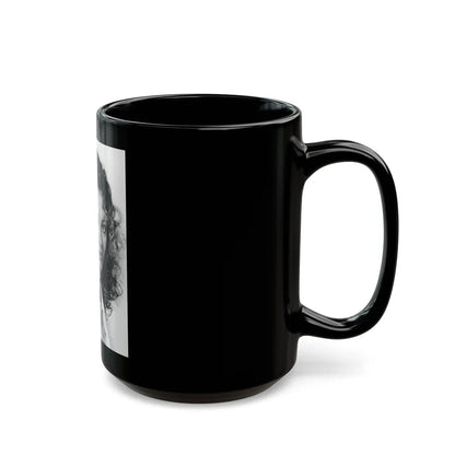 Sheree North #290 (Vintage Female Icon) Black Coffee Mug-Go Mug Yourself