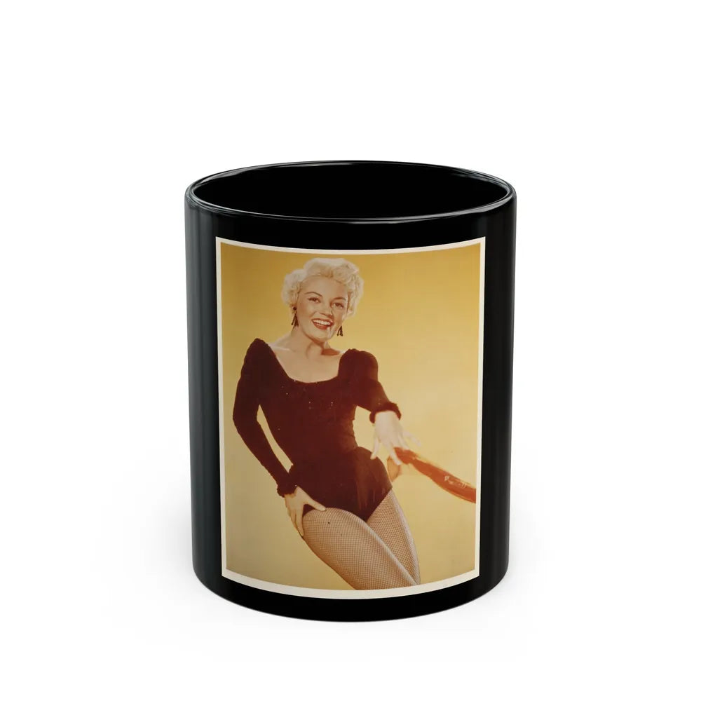 Sheree North #291 (Vintage Female Icon) Black Coffee Mug-11oz-Go Mug Yourself