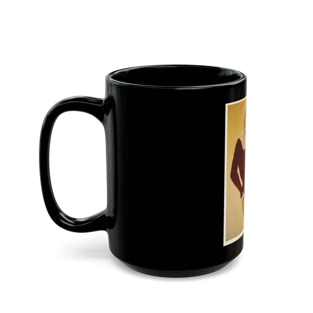 Sheree North #291 (Vintage Female Icon) Black Coffee Mug-Go Mug Yourself