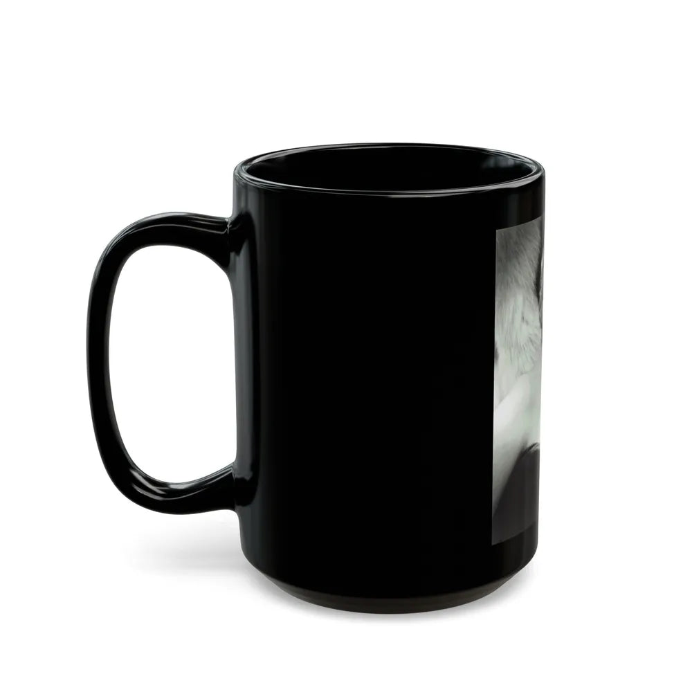 Sheree North #292 (Vintage Female Icon) Black Coffee Mug-Go Mug Yourself