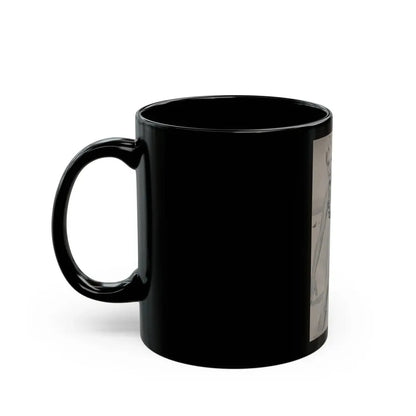 Sheree North #293 - PHOTO Mag. Feb. '54 - 1 B&W Inside Cover Photo (Vintage Female Icon) Black Coffee Mug - Go Mug Yourself