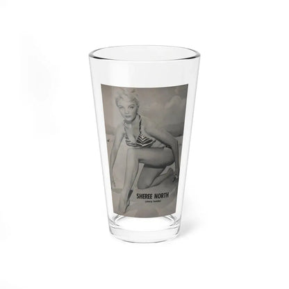 Sheree North #293 - PHOTO Mag. Feb. '54 - 1 B&W Inside Cover Photo (Vintage Female Icon) Pint Glass 16oz 16oz - Go Mug Yourself