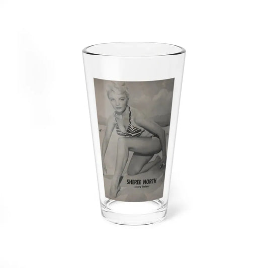 Sheree North #293 - PHOTO Mag. Feb. '54 - 1 B&W Inside Cover Photo (Vintage Female Icon) Pint Glass 16oz 16oz - Go Mug Yourself