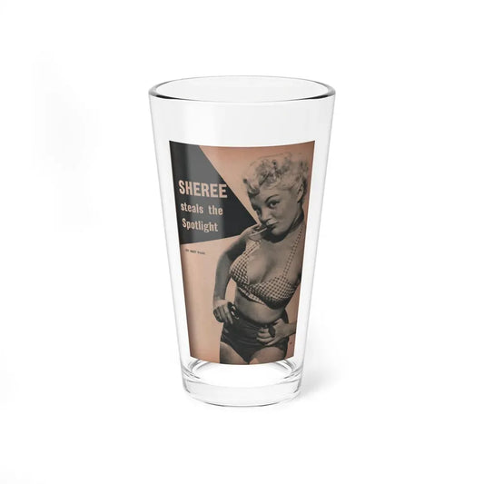 Sheree North #294 - PHOTO Mag. Feb. '54 - 1 B&W Photo (Vintage Female Icon) Pint Glass 16oz 16oz - Go Mug Yourself