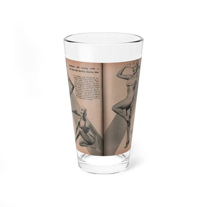 Sheree North #295 - PHOTO Mag. Feb. '54 - 3 B&W Photos, Short Article & Caption (Vintage Female Icon) Pint Glass 16oz 16oz - Go Mug Yourself