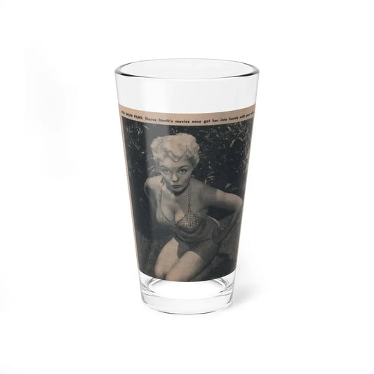 Sheree North #301 - Picture Scope Digest Mag. March '53 - 1 B&W Photo & Caption (Vintage Female Icon) Pint Glass 16oz 16oz - Go Mug Yourself