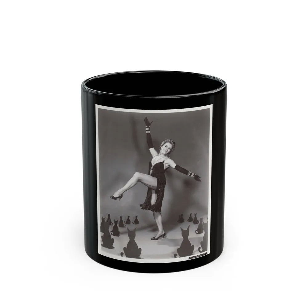 Sheree North #305 (Vintage Female Icon) Black Coffee Mug-11oz-Go Mug Yourself