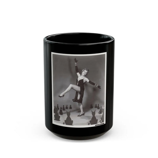 Sheree North #305 (Vintage Female Icon) Black Coffee Mug-15oz-Go Mug Yourself
