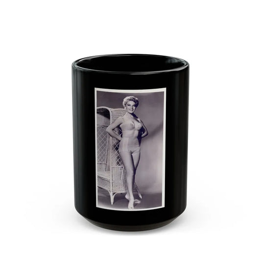 Sheree North #311 (Vintage Female Icon) Black Coffee Mug-15oz-Go Mug Yourself