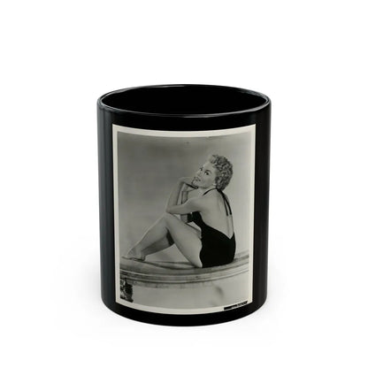 Sheree North #312 (Vintage Female Icon) Black Coffee Mug-11oz-Go Mug Yourself