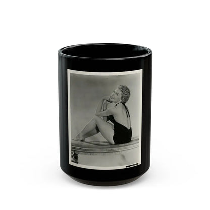 Sheree North #312 (Vintage Female Icon) Black Coffee Mug-15oz-Go Mug Yourself