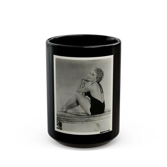 Sheree North #312 (Vintage Female Icon) Black Coffee Mug-15oz-Go Mug Yourself