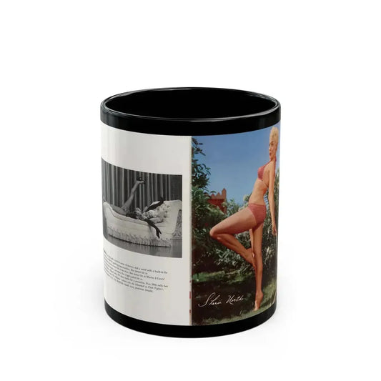 Sheree North #313 - Modern Screen Pin-Ups Magazine Issue #1 (Vintage Female Icon) Black Coffee Mug 11oz - Go Mug Yourself
