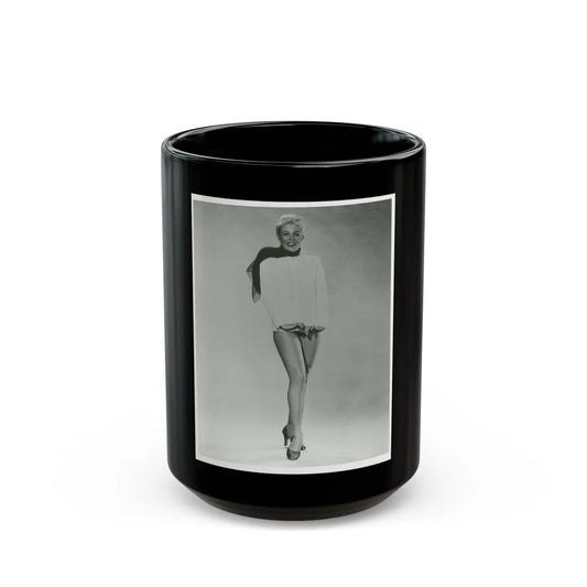 Sheree North #317 (Vintage Female Icon) Black Coffee Mug-15oz-Go Mug Yourself
